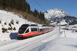 4024 082 aus Hochfilzen kommend am 12. Februar bei Pfaffenschwendt/Tirol.