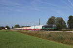 european-locomitve-leasing/789842/193-201-war-mit-einem-klv 193 201 war mit einem 'KLV' am 30. August 2022 bei bersee in Richtung Salzburg unterwegs.