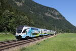 westbahn/824009/4010-018-am-29-juni-2023 4010 018 am 29. Juni 2023 bei Niederaudorf im Inntal.