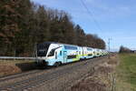 westbahn/842532/4010-026-aus-wien-kommend-am 4010 026 aus Wien kommend am 21. Februar 2024 bei Hufschlag/Traunstein.