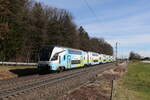 westbahn/844416/4010-032-aus-wien-kommend-am 4010 032 aus Wien kommend am 24. Februar 2024 bei Hufschlag/Traunstein.