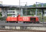 843 014-2 am 20. August 2014 in Güterbahnhof Muttenz bei Basel.