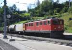 RhB 6/6 II 703  St. Moritz  am 18. August 2014 im Bahnhof von Filisur.