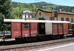 9545 430-2 als  Werkzeugwagen  umgebaut am 24. Mai 2016 im Bahnhof  Faido .