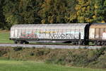 schiebewandwagen/830183/2743-573-habbiins-von-twa-am 2743 573 (Habbiins) von 'TWA' am 28. Oktober 2023 bei Axdorf.