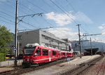 RhB ABe 4/16 - 3103 -  Hortensia von Gugelberg  bei der Ausfahrt aus dem Bahnhof von Landquart am 27. Mai 2016.