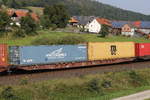 containerwagen/672104/4576-791-sggnss-am-27-august 4576 791 (Sggnss) am 27. August 2019 bei Hermannspiegel.