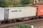 containerwagen/674519/4980-058-sggrss-am-31-august 4980 058 (Sggrss) am 31. August 2019 bei Langwedel.