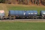 kesselwagen/834273/7846-108-zacns-von-wascosa-am 7846 108 (Zacns) von 'WASCOSA' am 18. Dezember 2023 bei Axdorf.