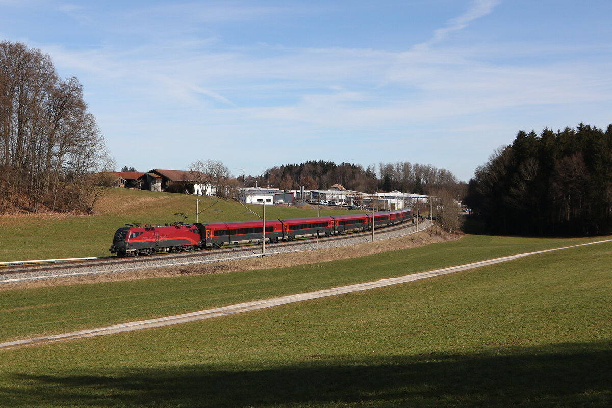 1116 230 aus Salzburg kommend am 26. Februar 2026 bei Axdorf.