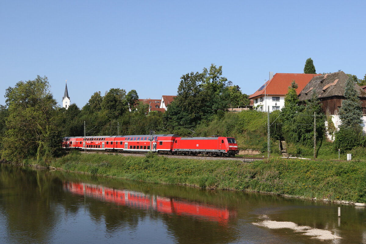 146 240 aus Mnchen kommend am 24. August 2024 bei Volkmannsdorf.