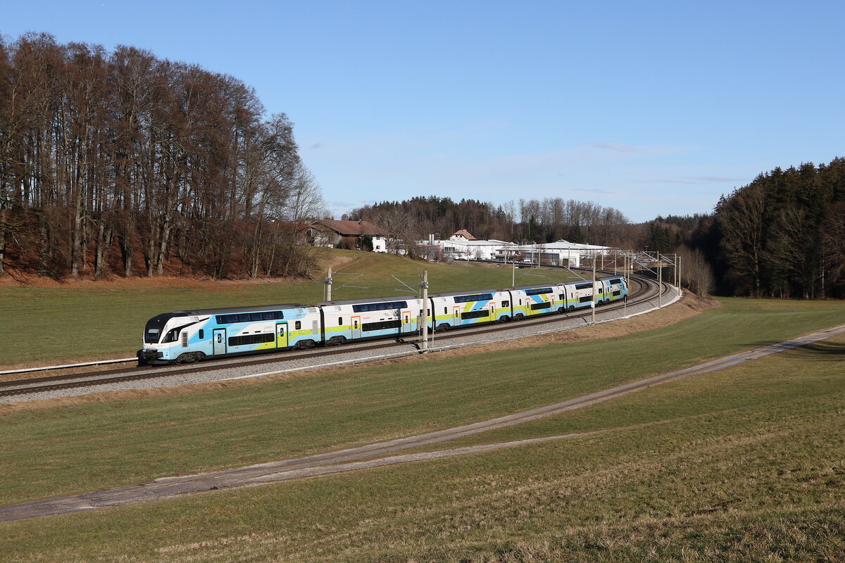 4010 022 aus Wien kommend am 29. Januar 2025 bei Axdorf.