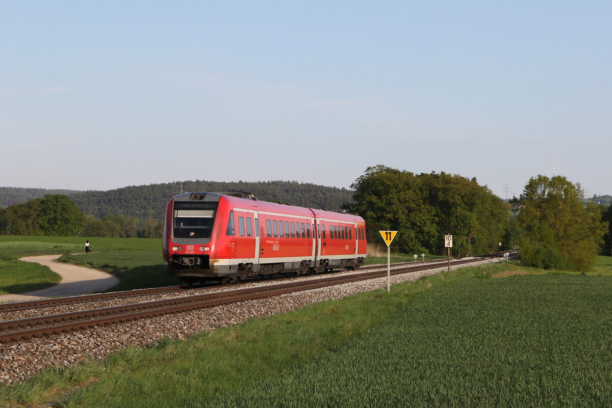 612 463 war am 1. Mai 2024 bei Zeitlarn in Richtung Schwandorf unterwegs.