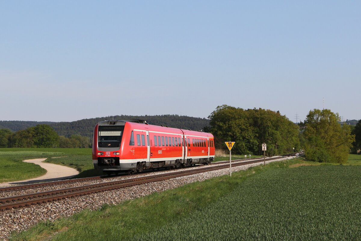 612 464 war am 1. Mai 2024 bei Zeitlarn auf dem Weg nach Schwandorf.