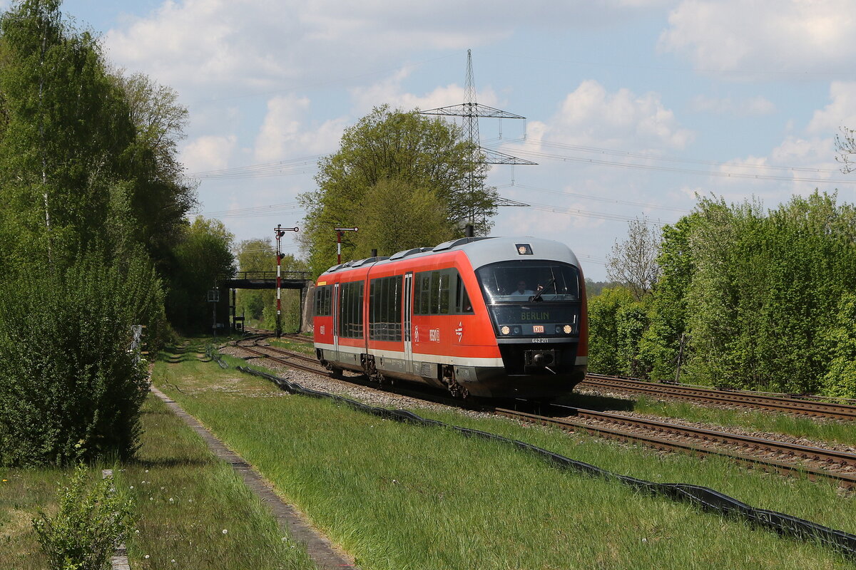 642 211 aus Mnchen kommend am 29. April 2025 in Thann/Matzbach.