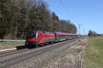 1116 240 aus Salzburg kommend am 20. Mrz 20225 bei Hufschlag.