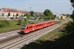 612 098 bei der Ausfahrt aus Maxhtte-Haidhof nach Regensburg am 14. Mai 2025.