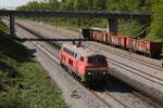 218 494 bei der Einfahrt in Maxhtte-Haidhof am 14. Mai 2025.