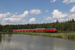 218 423 war am 19. Juni 2026 bei Wiesau in Richtung Weiden unterwegs.