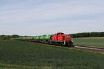 294 662 war mit einem  Mllzug  am 14. Mai 2025 bei Unterrackehof in Richtung Regensburg unterwegs.