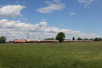 101 001 mit dem  AKE-Rheingold  aus Salzburg kommend am 13. Mai 2026 bei �bersee am Chiemsee.