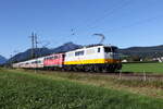 111 057 und 111 xxx mit dem  IC Knigssee  aus Berchtesgaden kommend am 15.