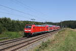 146 245 aus Regensburg kommend am 24. August 2024 bei Artlkofen.