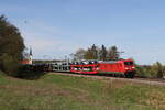 185 219 mit einem Autozug aus Ingolstadt kommend am 6.