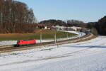 6193 036 war am 20. Januar 2026 bei Axdorf in Richtung Rosenheim unterwegs.