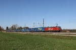 6193 941 von 'FOXRAIL' mit einem 'WALTER-KLV' aus M�nchen kommend am 8. April 2026 bei �bersee am Chiemsee.