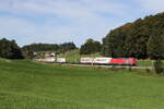 6193 312 von 'RAILPOOL' war am 22. September 2026 mit einem 'MARS-KLV' bei Axdorf im Chiemgau auf dem Weg nach Salzburg.