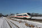 411 017  Mhlhausen/Thringen  war am 24. Januar 2022 bei bersee am Chiemsee in Richtung Salzburg unterwegs.
