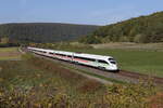 411 082  Mainz  war am 12. Oktober 2022 bei Harrbach in Richtung Wrzburg unterwegs.