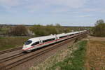 403 016  Siegburg  unterwegs nach Mnchen. Aufgenommen am 6. April 2024 bei Vierkirchen.