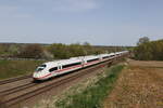 407 017  Paris  und 407 001 waren am 7. April 2024 bei Vierkirchen in Richtung Mnchen unterwegs.