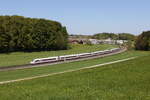412 201 war als  ICE 118  am 29. April 2026 bei Lauter auf dem Weg nach M�nster.