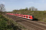 423 175 und 423 316 aus Mnchen kommend am 7. April 2024 bei Vierkirchen.