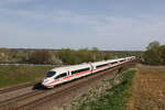 403 034  Offenburg  aus Ingolstadt kommend am 7. April 2024 bei Vierkirchen.