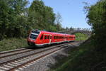 612 471 aus Schwandorf kommend am 2. Mai 2024 bei Pirkensee.