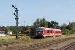 628 423 war am 26. August 2015 nach Landshut unterwegs. Aufgenommen kurz nach dem Bahnhof von Tssling.