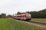 628 626 war am 28. Oktober 2024 bei Kirchanschring in Richtung Freilassing unterwegs.