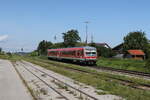 628 568 aus Mhldorf kommend am 25. August 2025 bei Pirach.