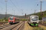 440 815 und VT 019 der  Erfurter Bahn  am 15.