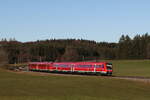 612 503 aus Kempten kommend am 21. November 2021 bei  Riedles  im Allg�u.