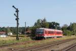 628 423 war am 26. August 2015 nach Landshut unterwegs. Aufgenommen kurz nach dem Bahnhof von T�ssling.