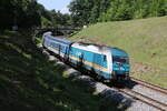 223 069 mit dem 'ALEX' aus  Hof kommend am 20. Juni 2026 bei Pirkensee.