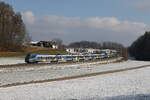 430 006 und 430 001 waren am 15. Februar 2025 bei Axdorf auf dem Weg nach Mnchen.