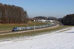 430 002 und 430 011 auf dem Weg nach Mnchen. Aufgenommen am 19. Februar 2025 bei Axdorf.