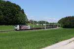 193 776 mit einem Stahlzug aus Freilassing kommend am 12. Mai 2024 bei Axdorf.