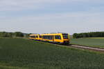 1648 205 und 1648 204 aus Schwandorf kommend am 14. Mai 2025 bei Unterackerhof.